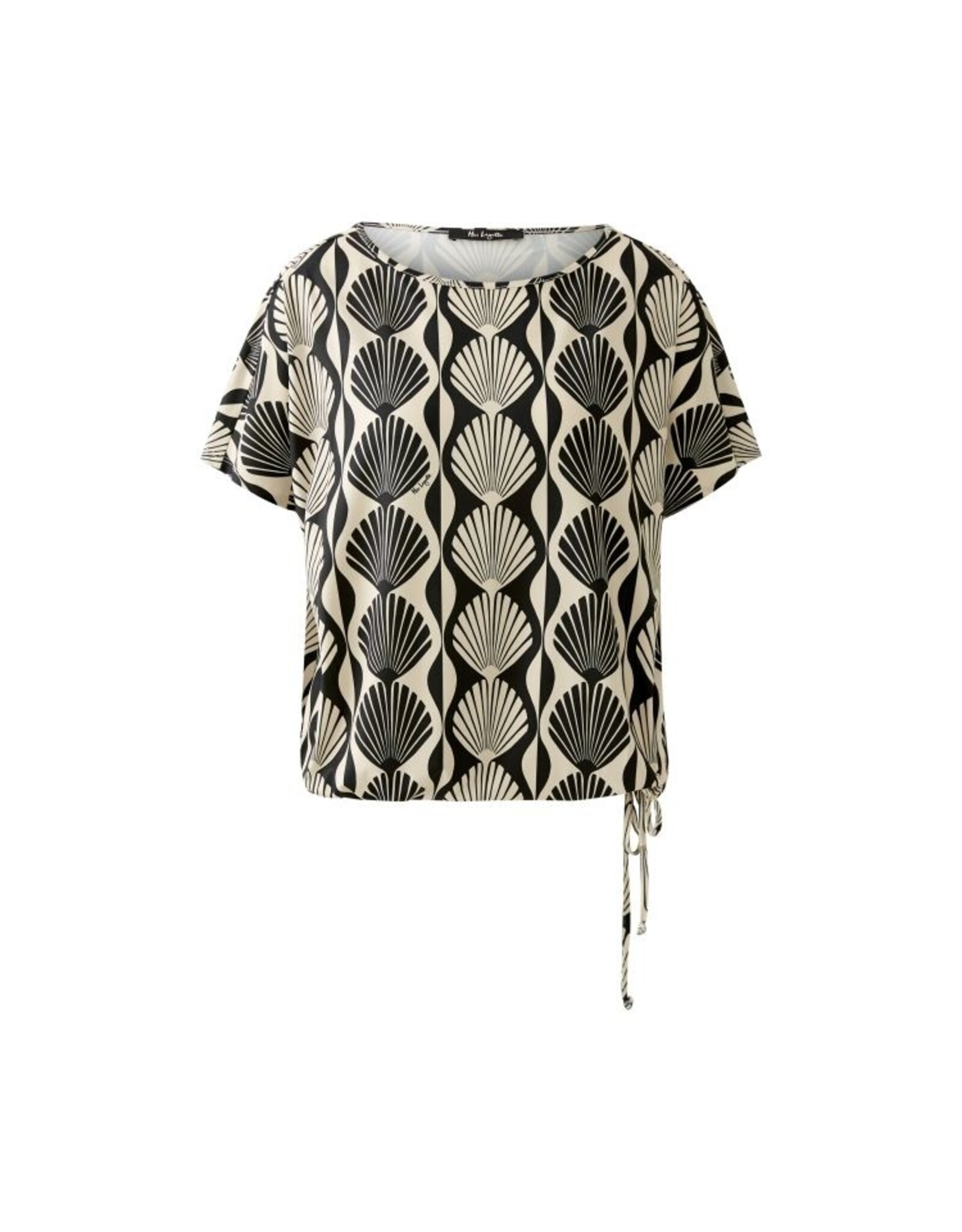 Miss Lagotte Top Schelp Creme Black