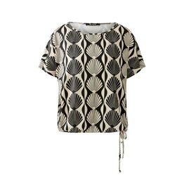 Miss Lagotte Top Schelp Creme Black