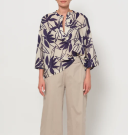 LaSalle Long Wide Leg Pantalon Sand