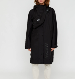 Moscow Raincoat Met Buideltasje Black