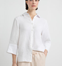 Josephine &CO Blouse Dillon Linnen 3/4 Mouw Omslag White