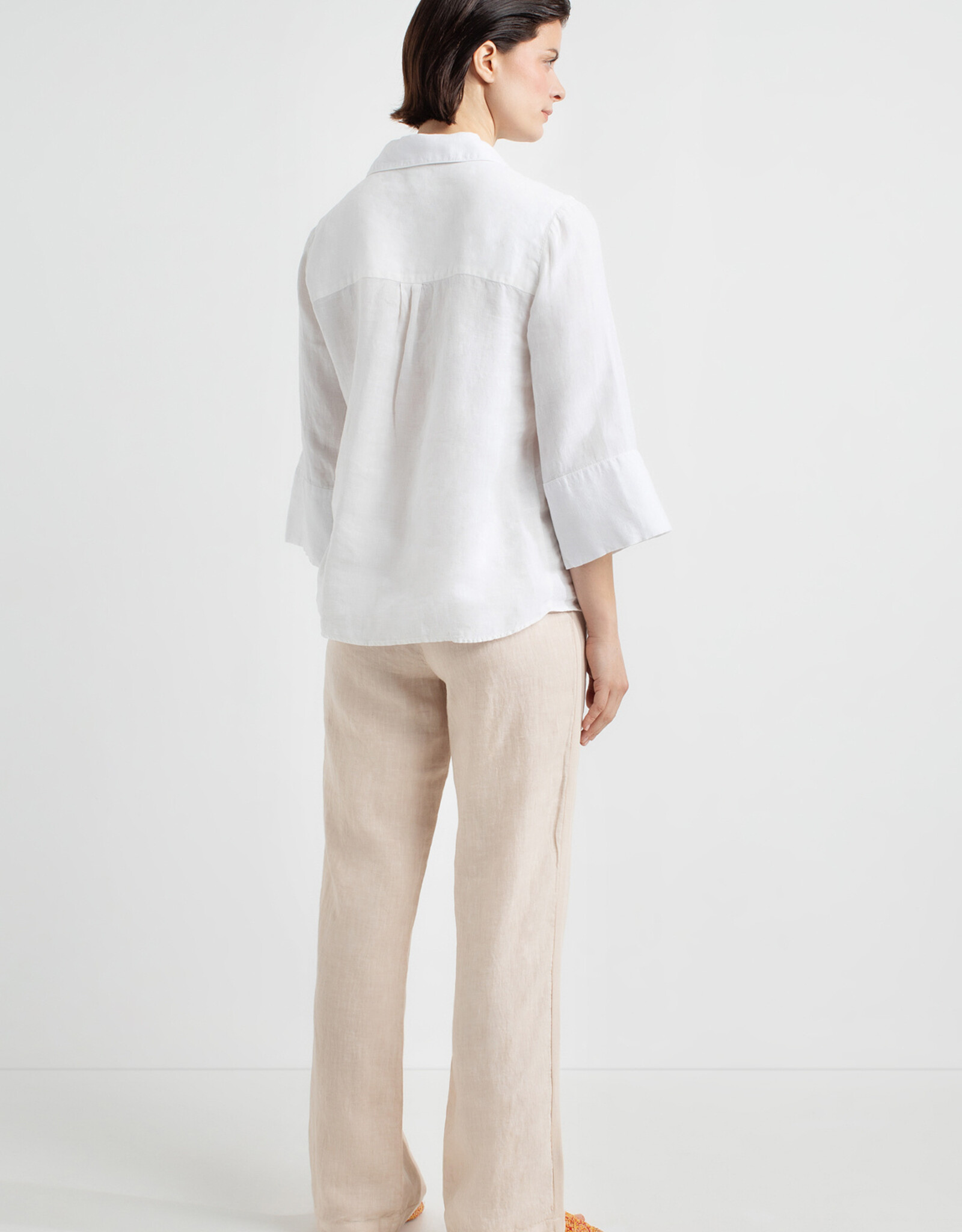 Josephine &CO Blouse Dillon Linnen 3/4 Mouw Omslag White