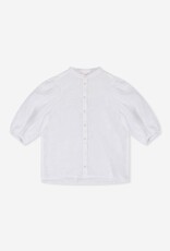 Josephine &CO Blouse Jolene Ronde Hals  Linnen 3/4 Pofmouw  White