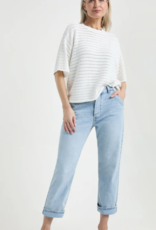 Josephine &CO Pullover Joyce  Kort Wijd Model Opengewerkt White