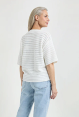 Josephine &CO Pullover Joyce  Kort Wijd Model Opengewerkt White