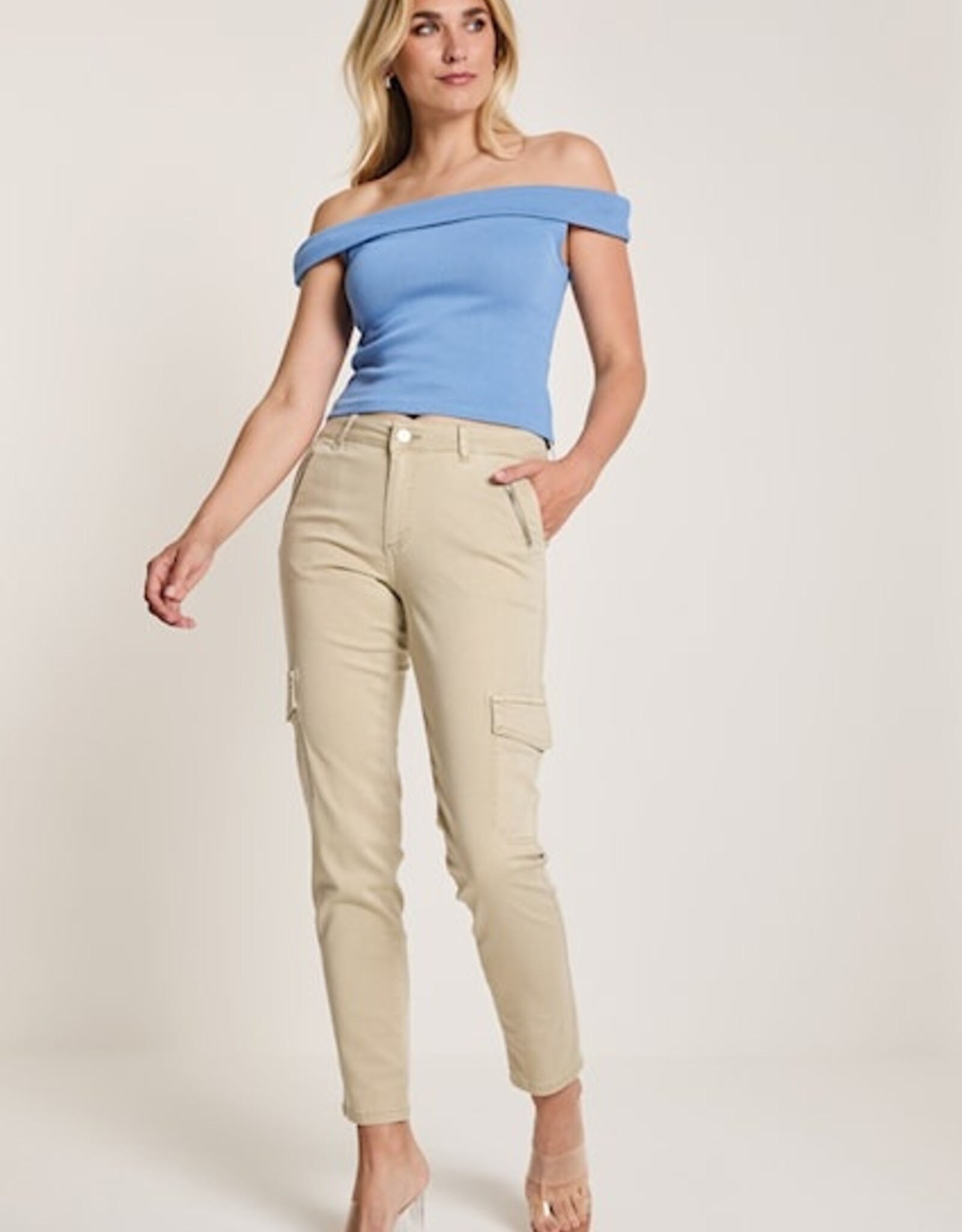 Para MI Jill Cargo Light Olive Lengte 29.