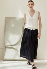 JcSophie Rok Claire Wijd Geplooide Taille Black