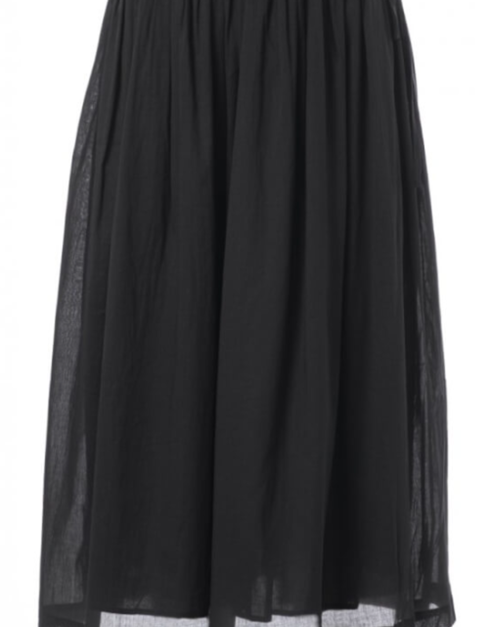 JcSophie Rok Claire Wijd Geplooide Taille Black
