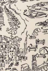 Maria Bellentani Top Donna Print Creme Zwart