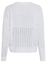 Marc Aurel Thema Sky White Pullover Ajour Gebreid Marc Aurel Thema Sky White Pullover Ajour Gebreid