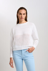 Marc Aurel Thema Sky White Pullover Ajour Gebreid Marc Aurel Thema Sky White Pullover Ajour Gebreid