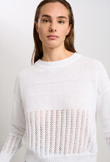 Marc Aurel Thema Sky White Pullover Ajour Gebreid Marc Aurel Thema Sky White Pullover Ajour Gebreid