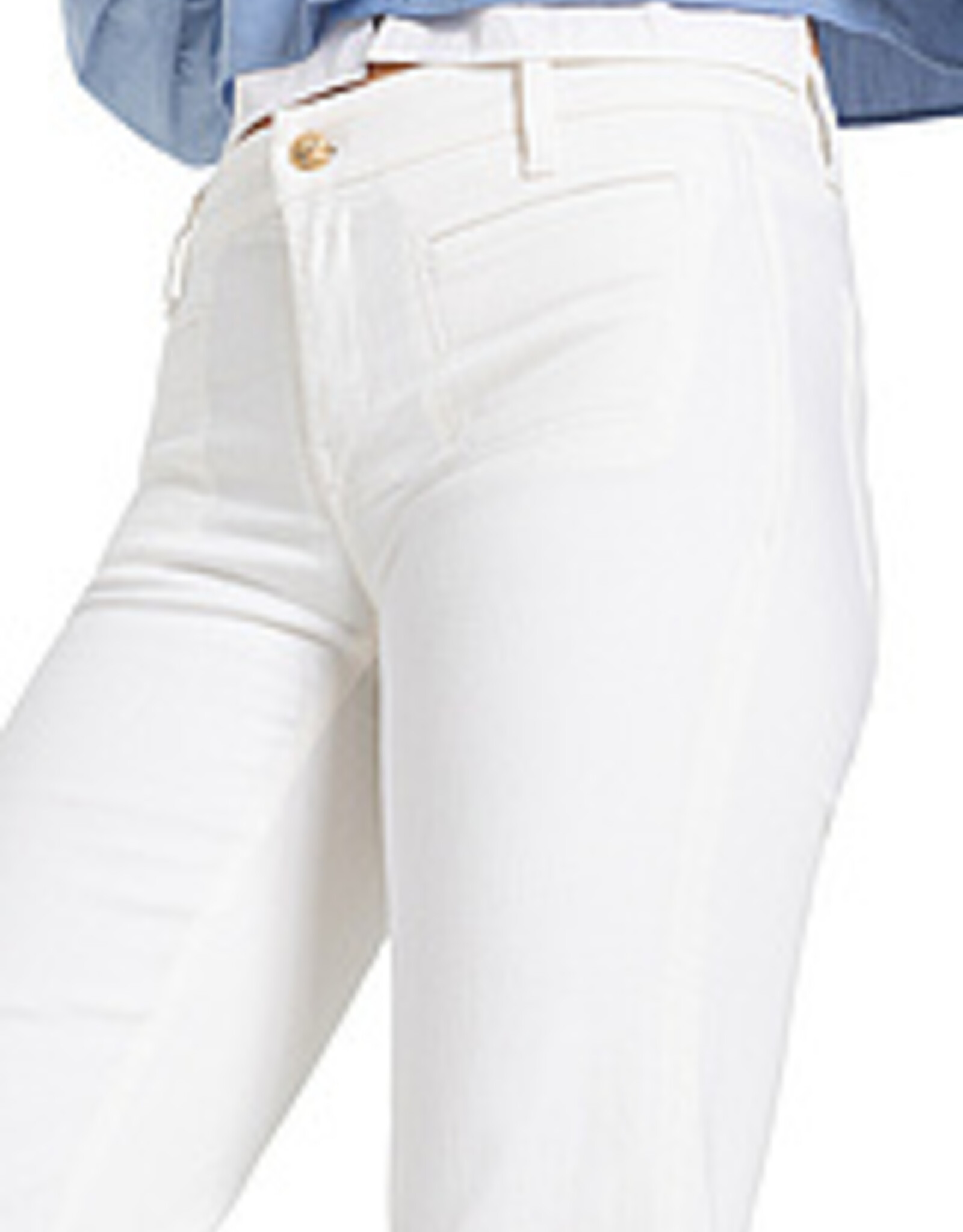 Cambio Pantalon Tess Jeans Wide Leg Pure White Stone