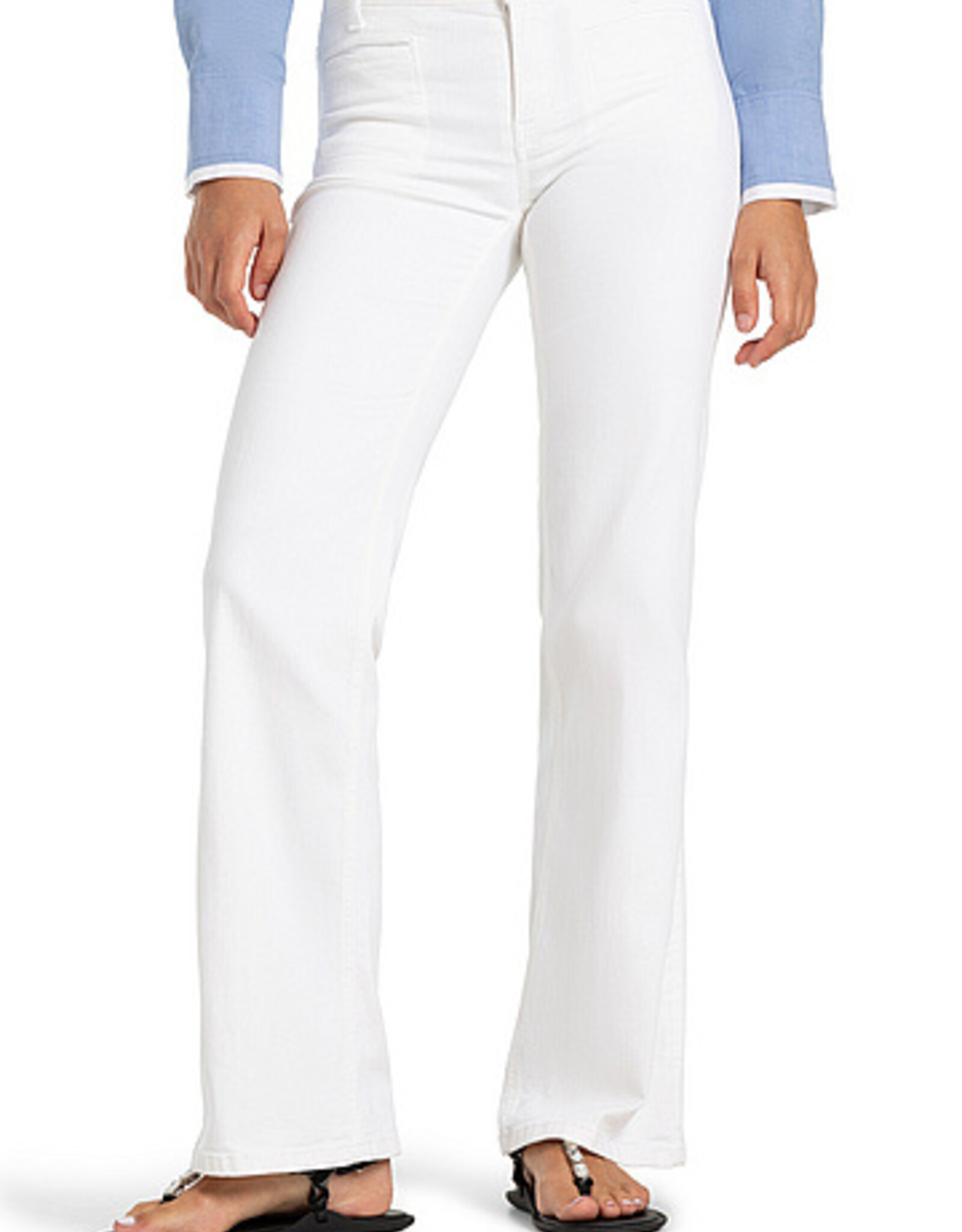 Cambio Pantalon Tess Jeans Wide Leg Pure White Stone