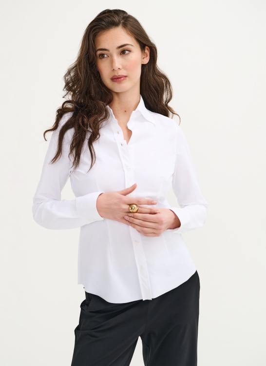 Blouse Ayaka Closed White - The Frog Fashion