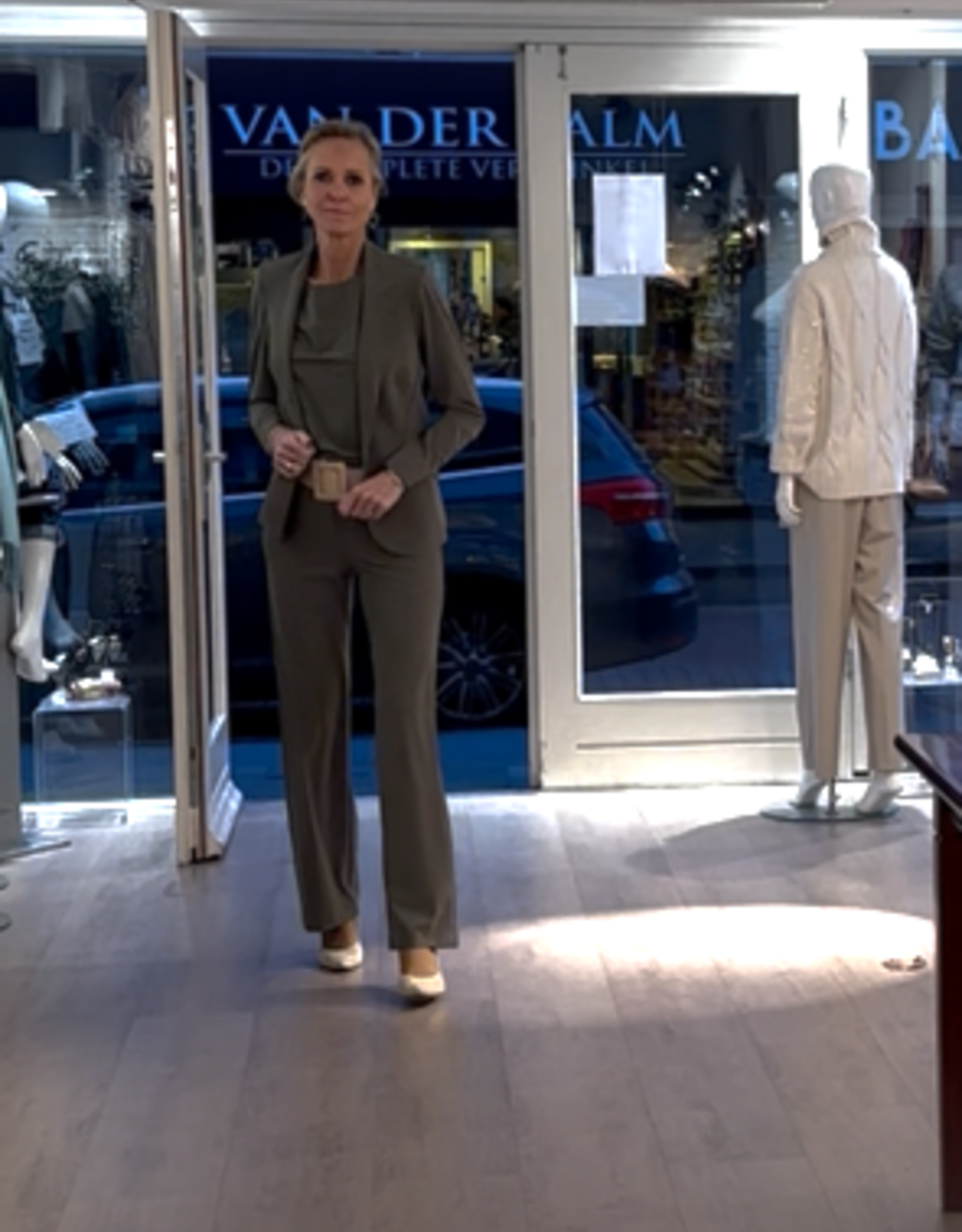 JapanTKY Pantalon Taro Wijd Dusky Green