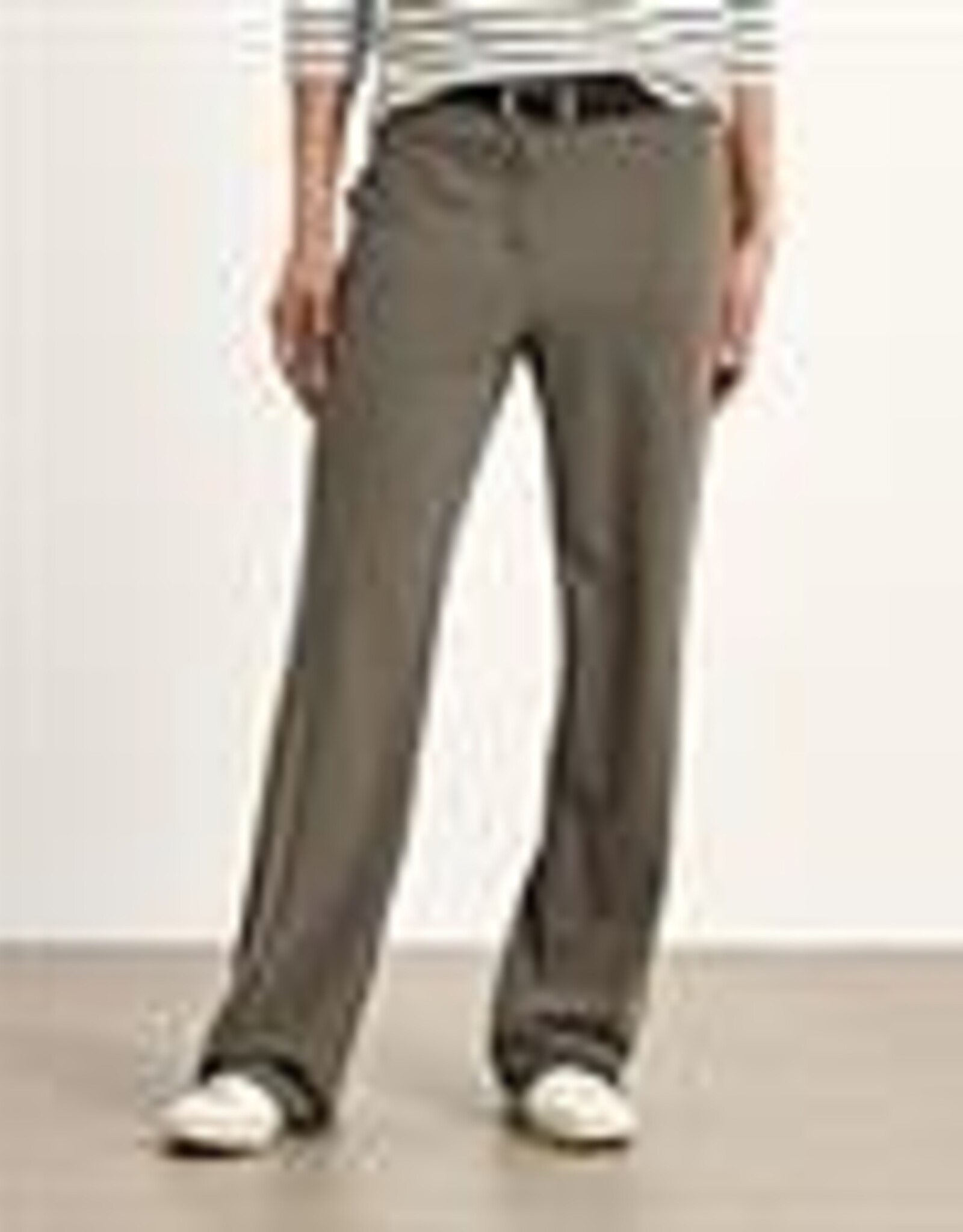 JapanTKY Pantalon Taro Wijd Dusky Green