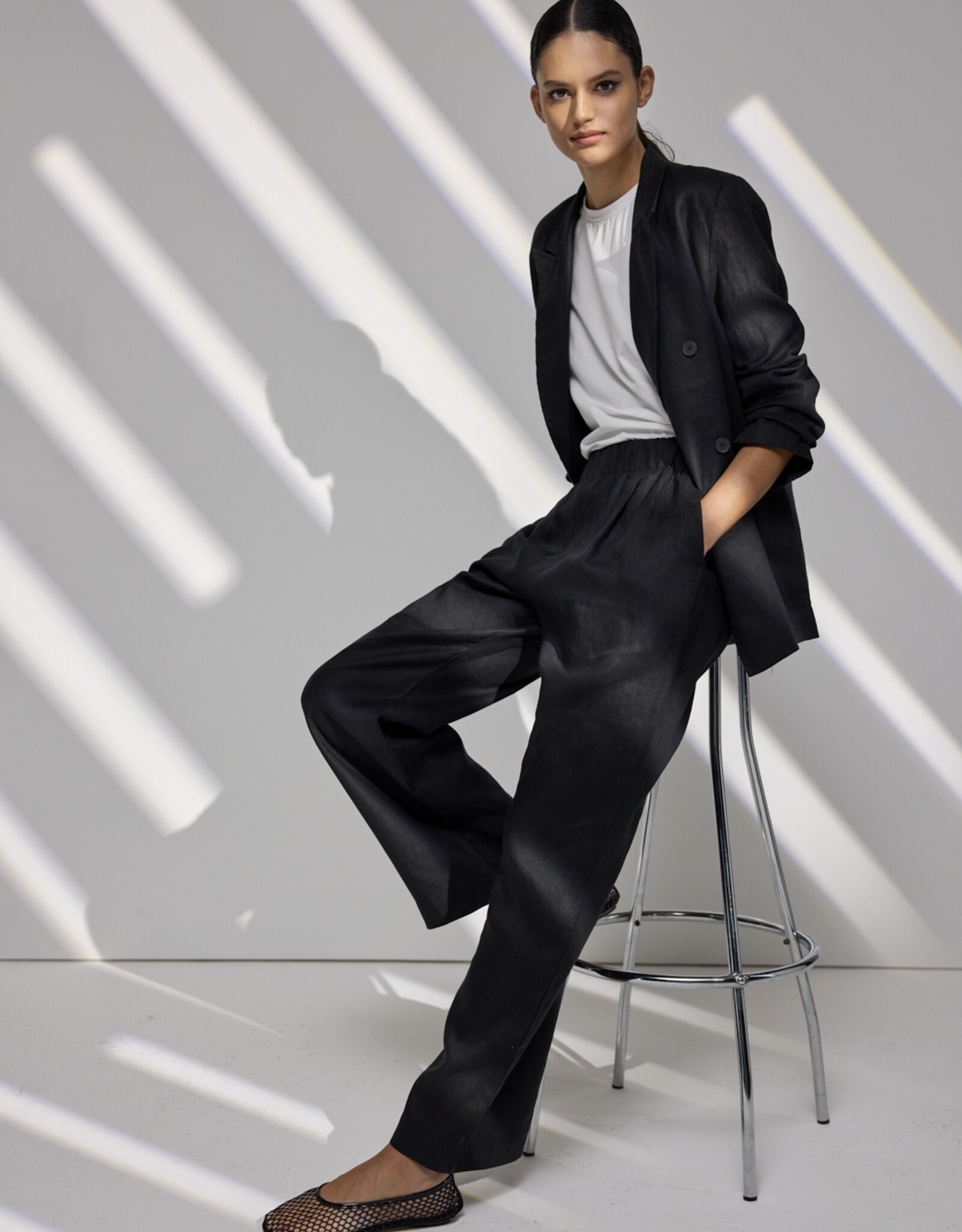 JcSophie Pantalon Genesis Wijd Black