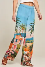 Princess goes Hollywood Pantalon Miami Wijd  Model Aqua  Print