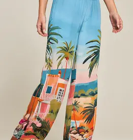 Princess goes Hollywood Pantalon Miami Wijd  Model Aqua  Print