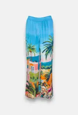 Princess goes Hollywood Pantalon Miami Wijd  Model Aqua  Print