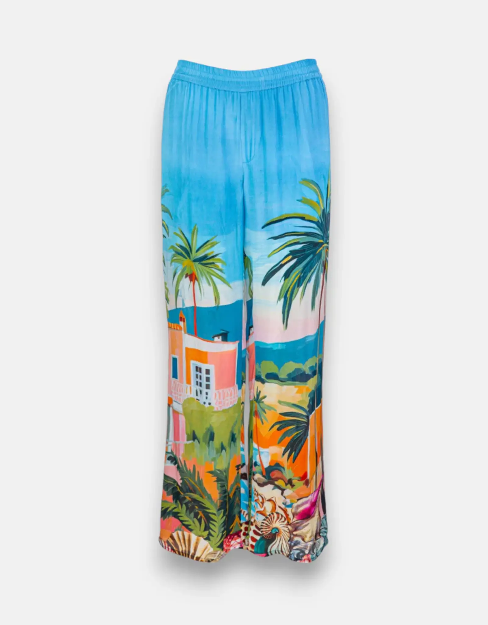 Princess goes Hollywood Pantalon Miami Wijd  Model Aqua  Print