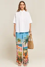 Princess goes Hollywood Pantalon Miami Wijd  Model Aqua  Print