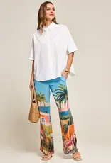 Princess goes Hollywood Pantalon Miami Wijd  Model Aqua  Print