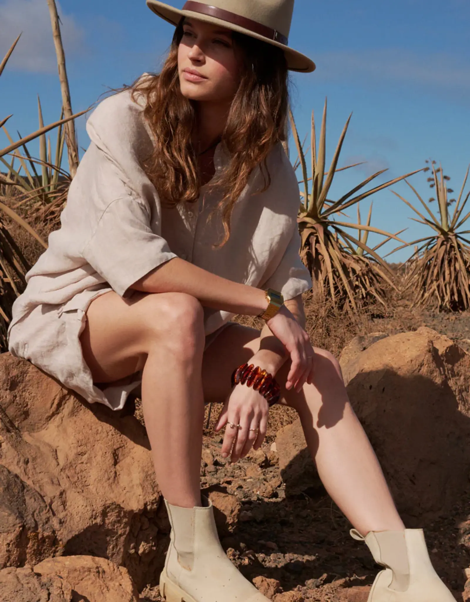 Princess goes Hollywood Blouse Oversized  KM Linnen Summer Sand