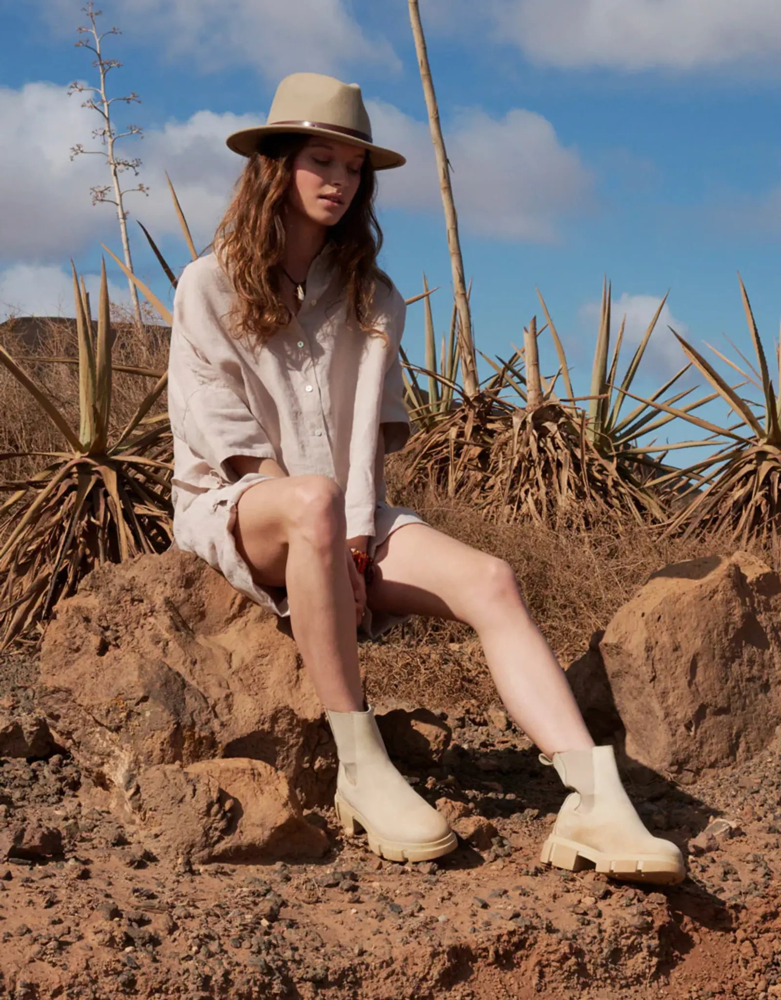 Princess goes Hollywood Blouse Oversized  KM Linnen Summer Sand