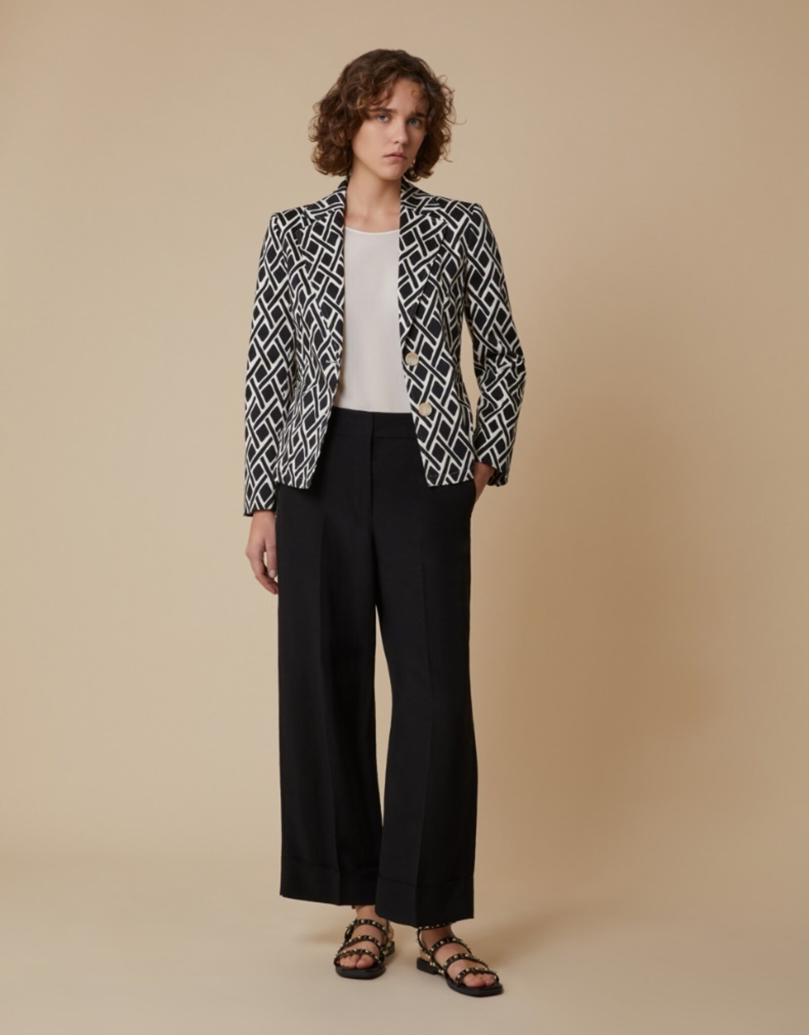 PENNYBLACK Pantalon Ricard Black Linnen