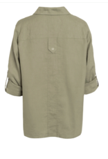 Marc Aurel Thema Khaki Blush Blouse Groen Linnen