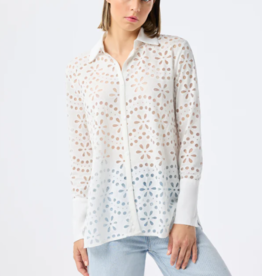 Leo&Ugo Witte Bloem Print Blouse