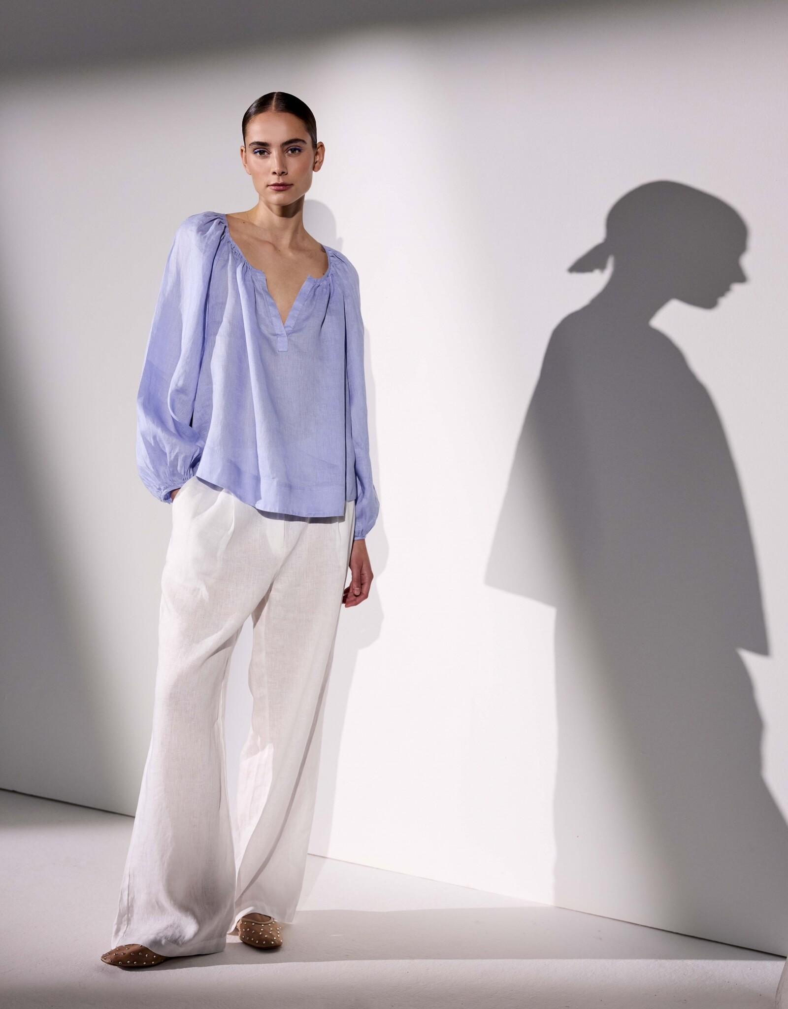 JcSophie Herma Blouse Chambrey Blue