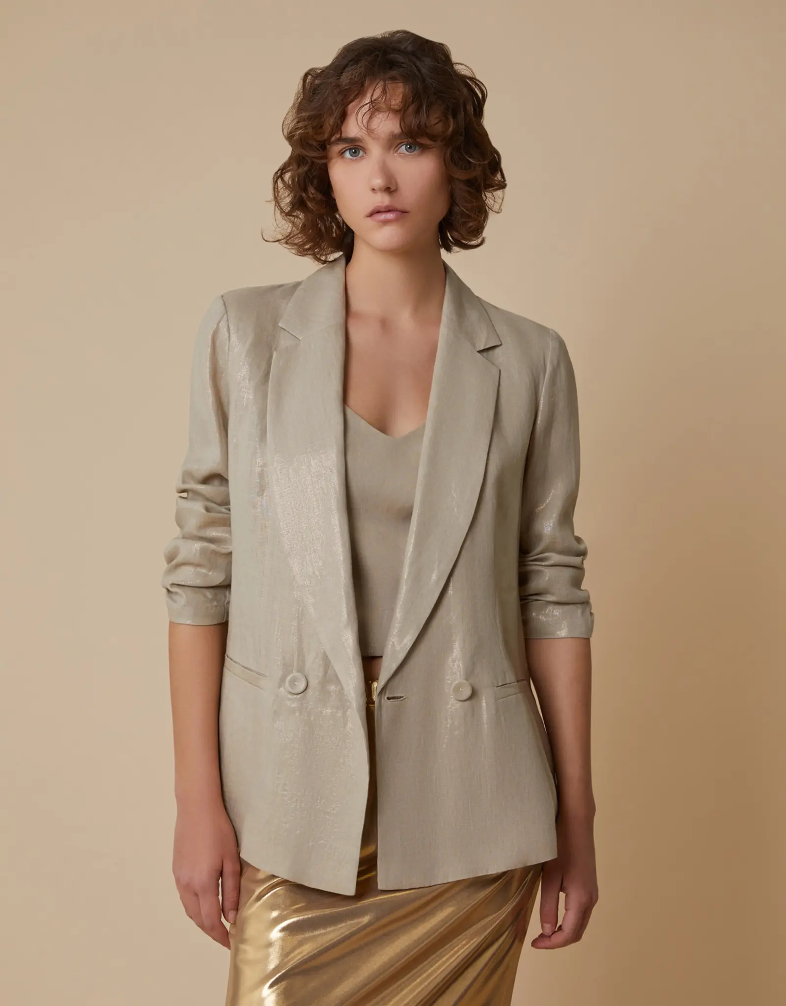 PENNYBLACK Blazer Nereo Gold Linnen