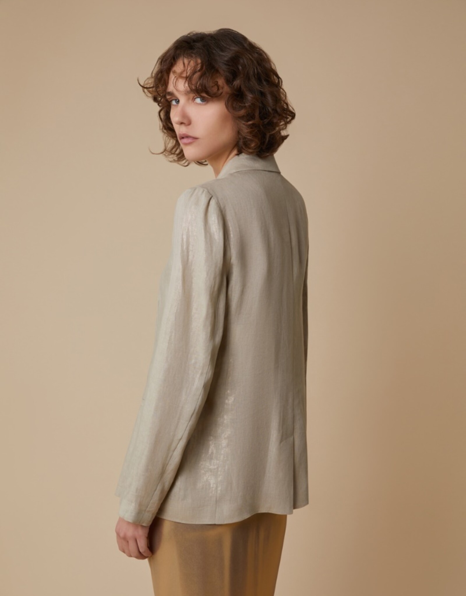 PENNYBLACK Blazer Nereo Gold Linnen