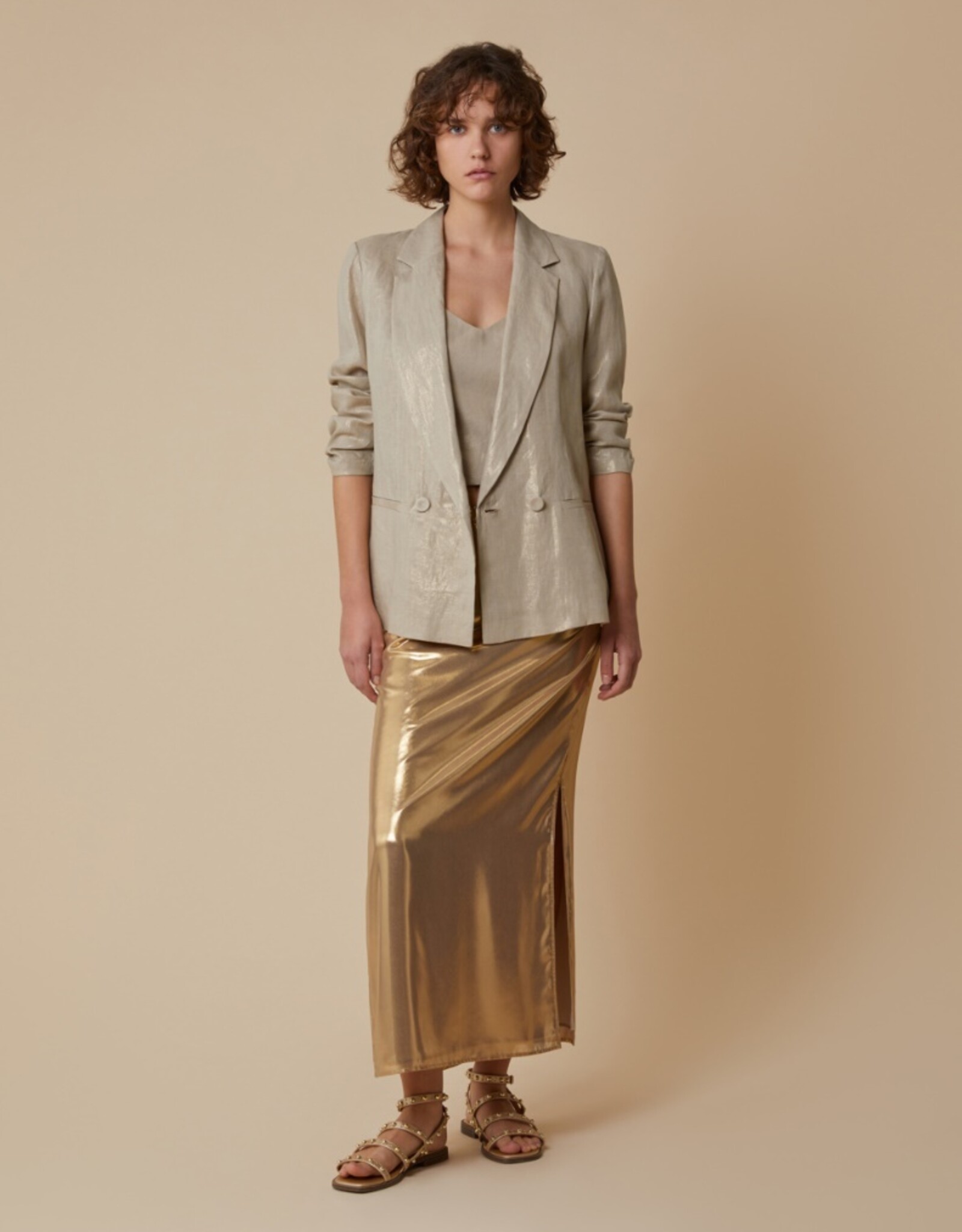 PENNYBLACK Blazer Nereo Gold Linnen