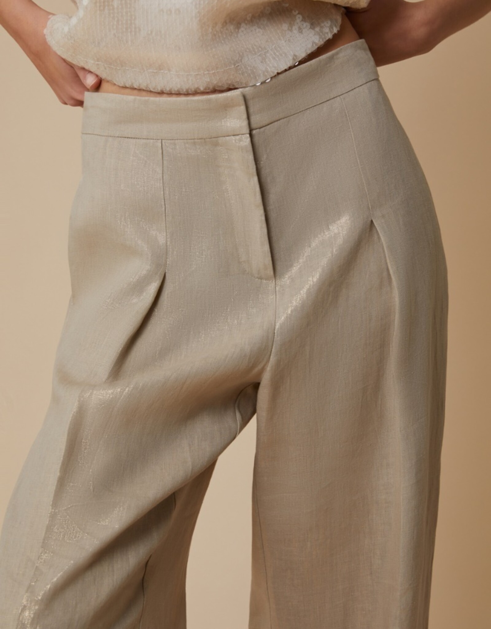 PENNYBLACK Pantalon Renenia Gold Linnen