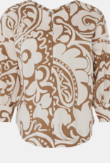LaSalle Blouse V-H Pofmouw Print Kenya LaSalle Blouse V-H Pofmouw Print Kenya