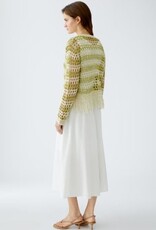 Oui Opengewerkte Pullover Beige Olijf