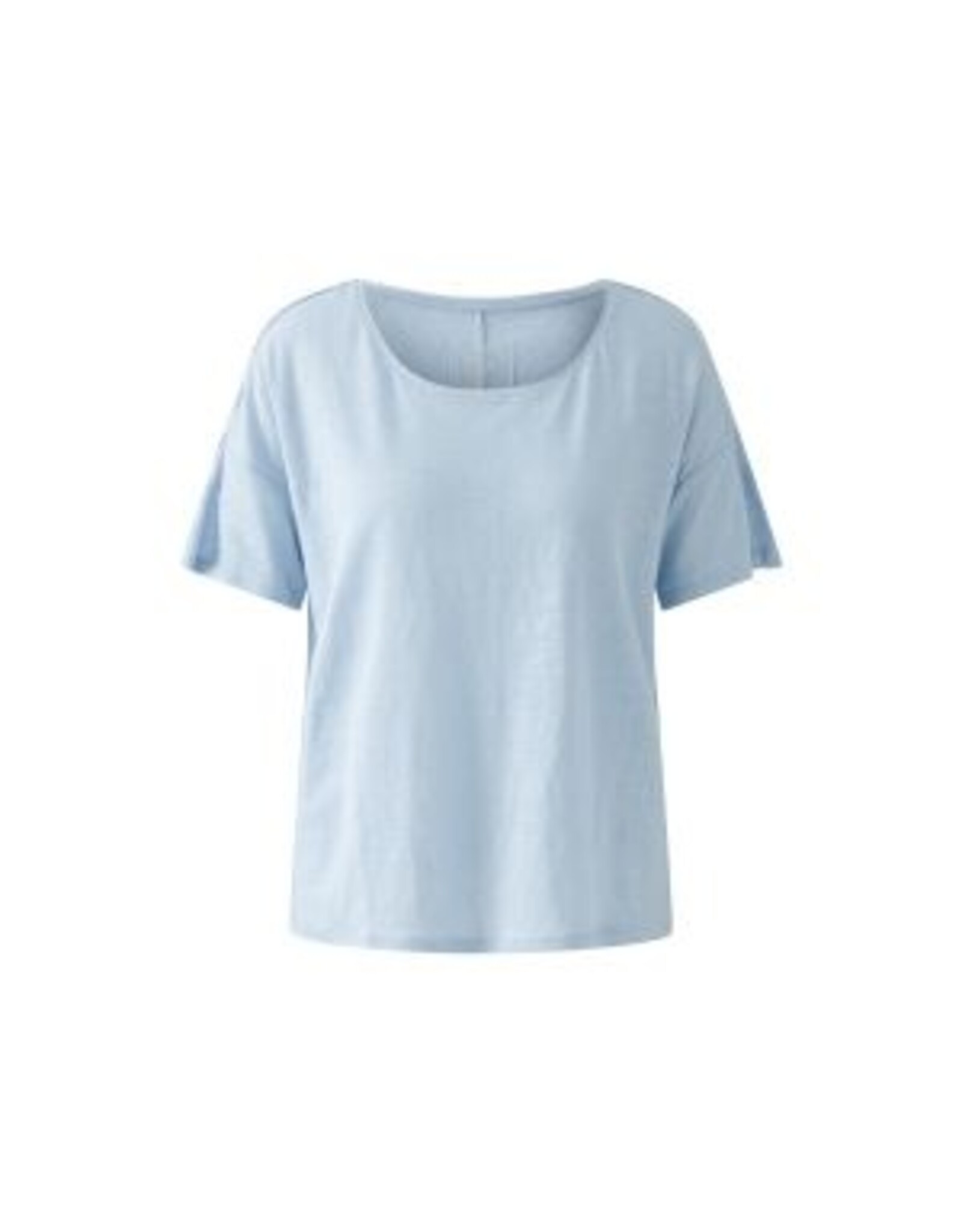 Oui Linnen T Shirt L.Blauw