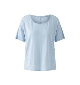 Oui Linnen T Shirt L.Blauw