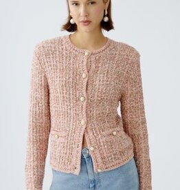 Oui Vest RH  Gemeleerd  Roze Wit Goud