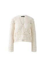 Oui Beige Gehaakt Vest
