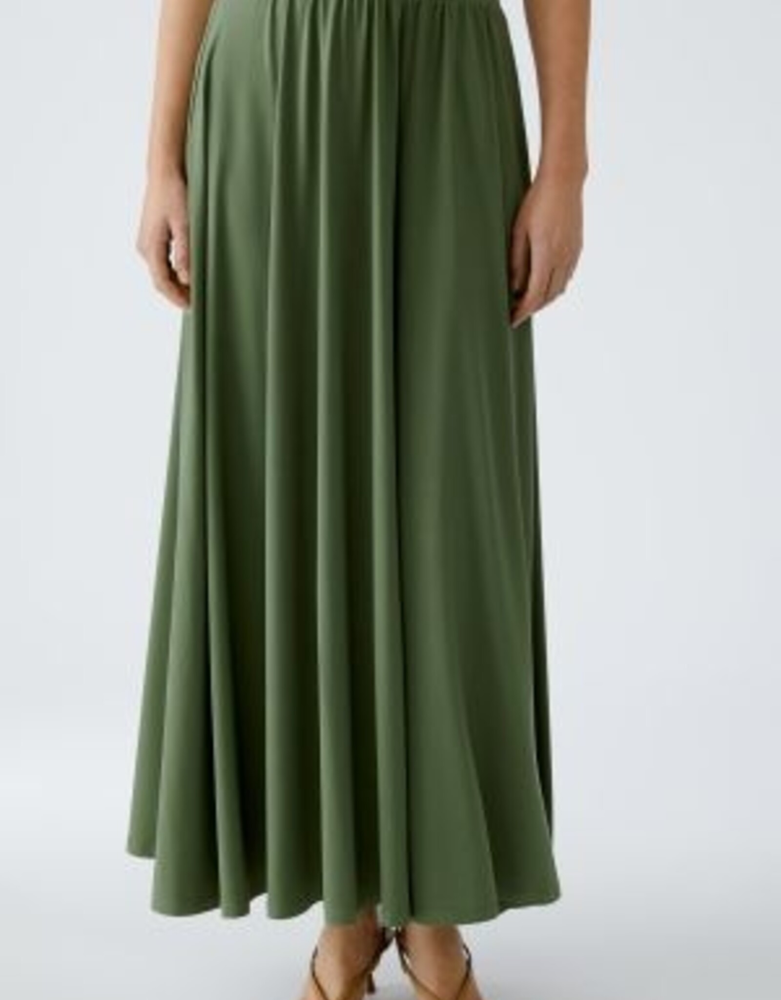 Oui Rok Lang Jersey Shaded Moss