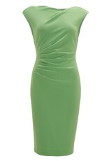 Swing Crepe Jurk Met Taille Accent Apple Green