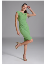 Swing Crepe Jurk Met Taille Accent Apple Green