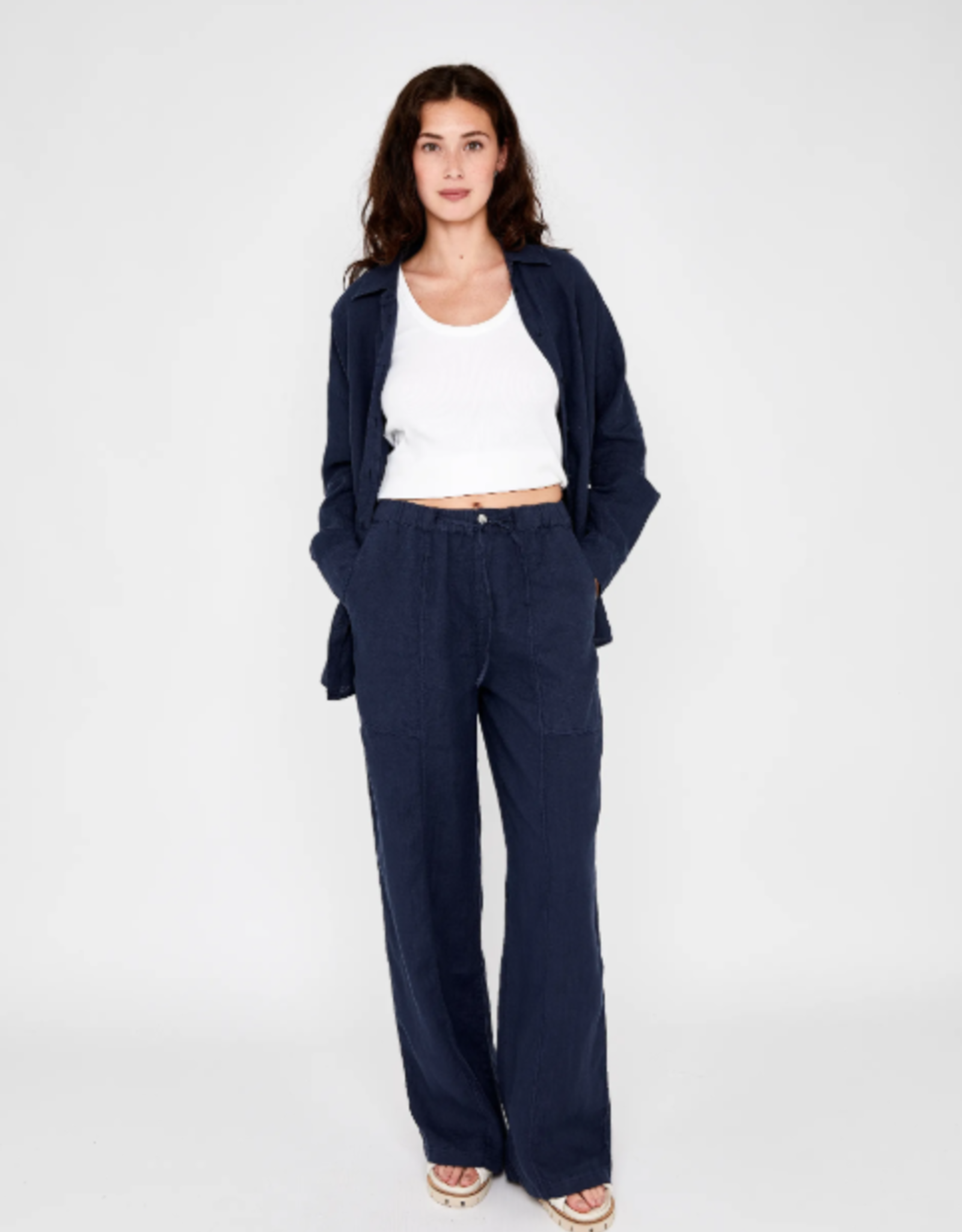 Moscow Blouse Butto Navy