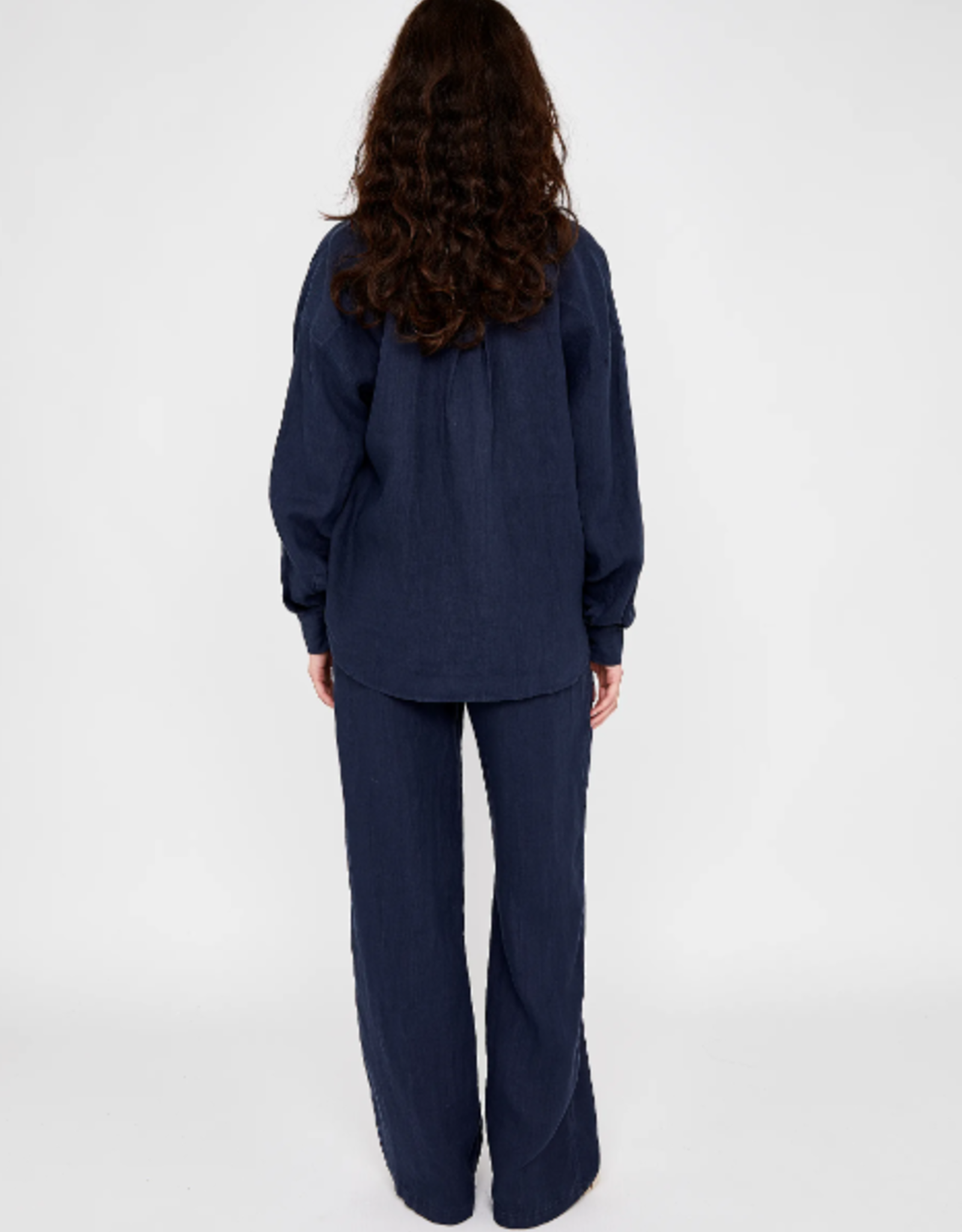 Moscow Blouse Butto Navy