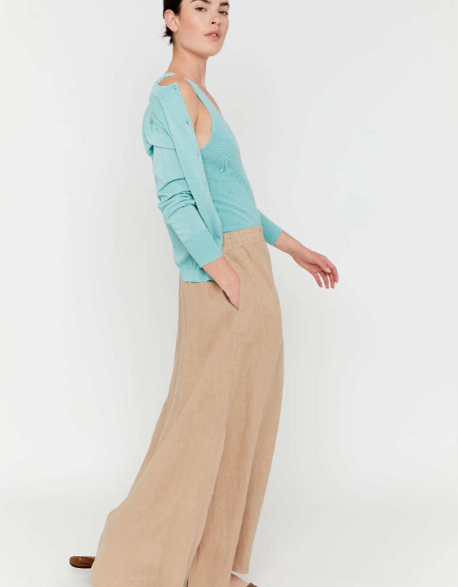Bellamy Ize Linnen Rok Sand Solid